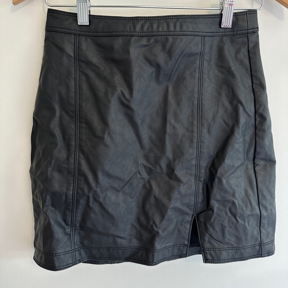 Abercrombie leather skirt